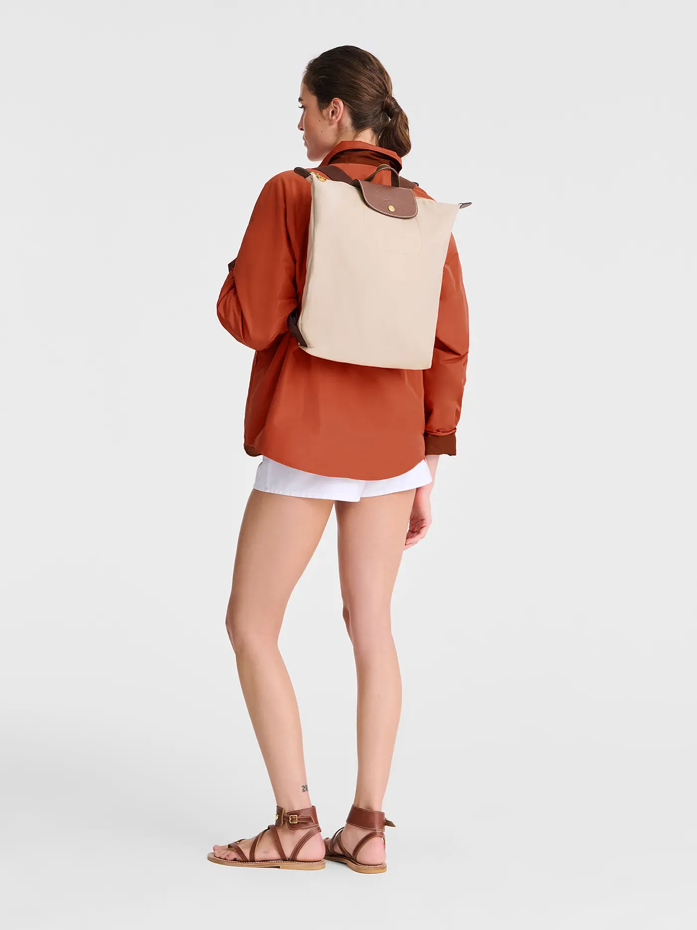LONGCHAMP | Le Pliage Rucksack, Marine | beige
